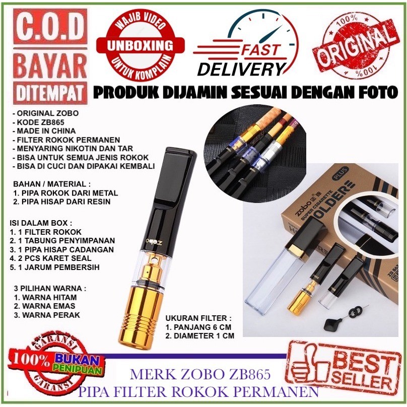 C.O.D ZOBO ZB865 / ZB-865 / ZB 865 Permanen Semua Ukuran