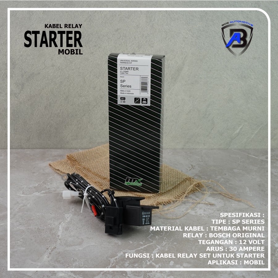 Kabel Set Relay Starter Stater Mobil BOSCH SP SERIES 12V
