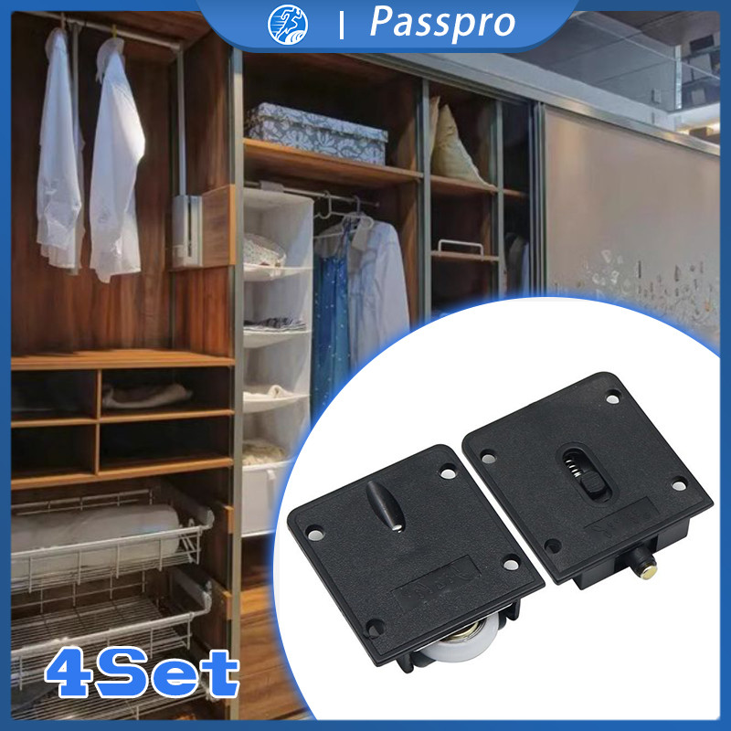 Roda Pintu Lemari Geser Sliding 4set Roda Sliding Pintu Lemari Sliding Door Roller Roda Pintu Slidin