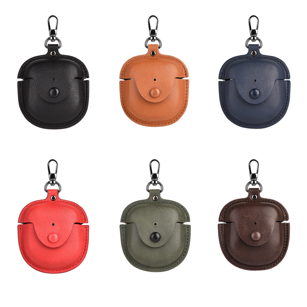 1pc Leather Earphone Cases for BOSE QuietComfort Earbuds 2 with Keyain Protective Cover Headphone Ac