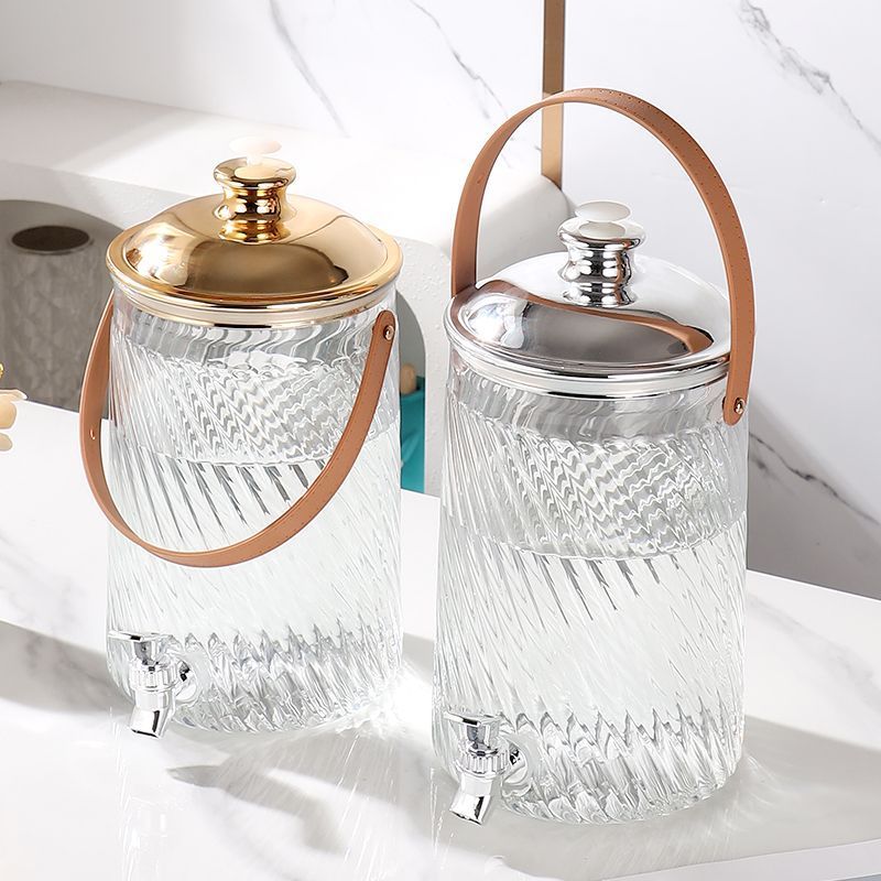 Tempat Air Minum Dispenser Air Akrilik Terasparan Dengan Hendel Mewah Tempat Minuman Kulkas Dispense