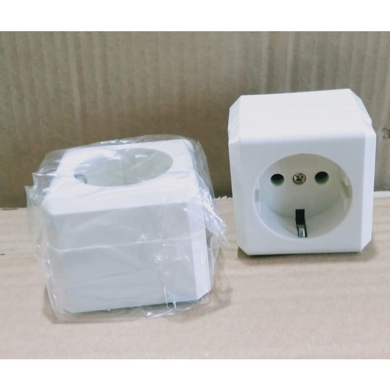 terminal colokan dinding listrik isi 1 lubang plus saklar lubang colokan sambungan colokan listrik a