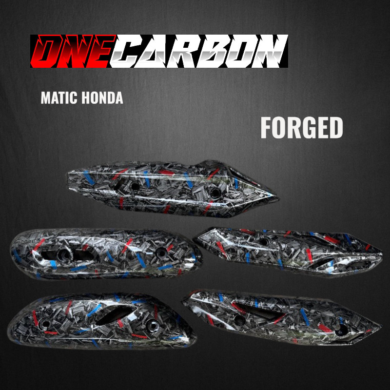 TUTUP KNALPOT MATIK HONDA CARBON FORGED BEAT SCOOPY VARIO CARBON FORGED Tutup knalpot beat carbon fo