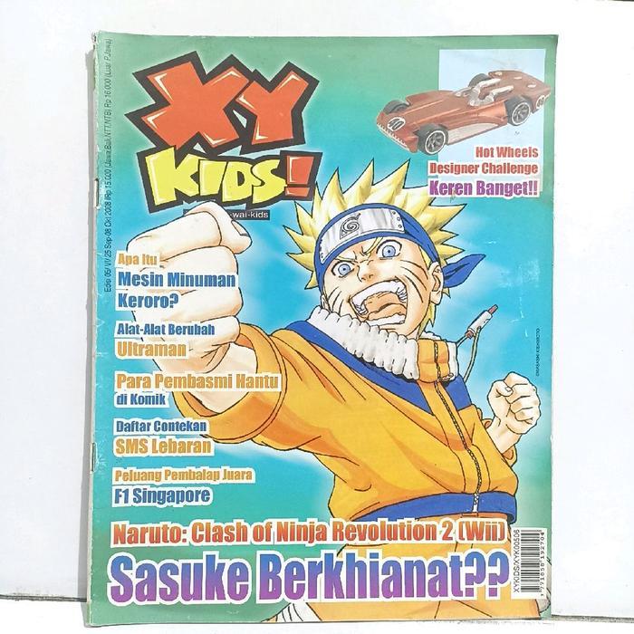 majalah xy kids edisi 05 oktober 2008 Naruto clash of ninja revolution 2