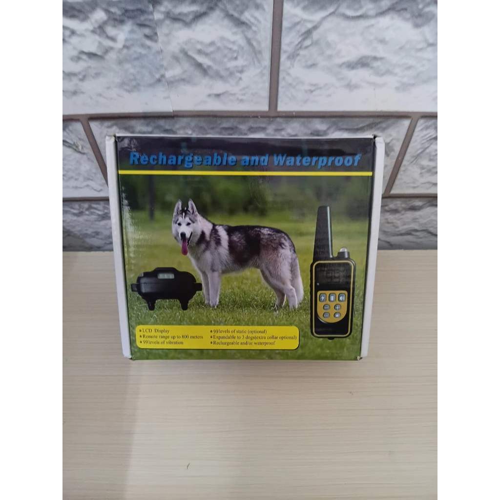 KALUNG KEJUT LISTRIK ALAT LATIHAN ANJING DOG TRAINING SHOCK COLLAR