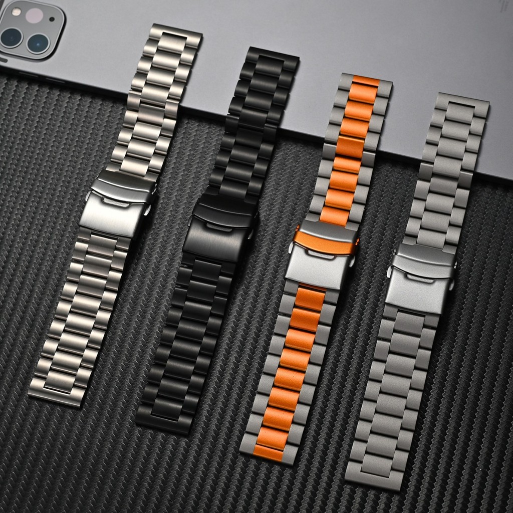 22mm Titanium luxury strap for Huawei Wat 4 Pro GT 3/4 46mm band for Samsung galaxy GearS3 business 