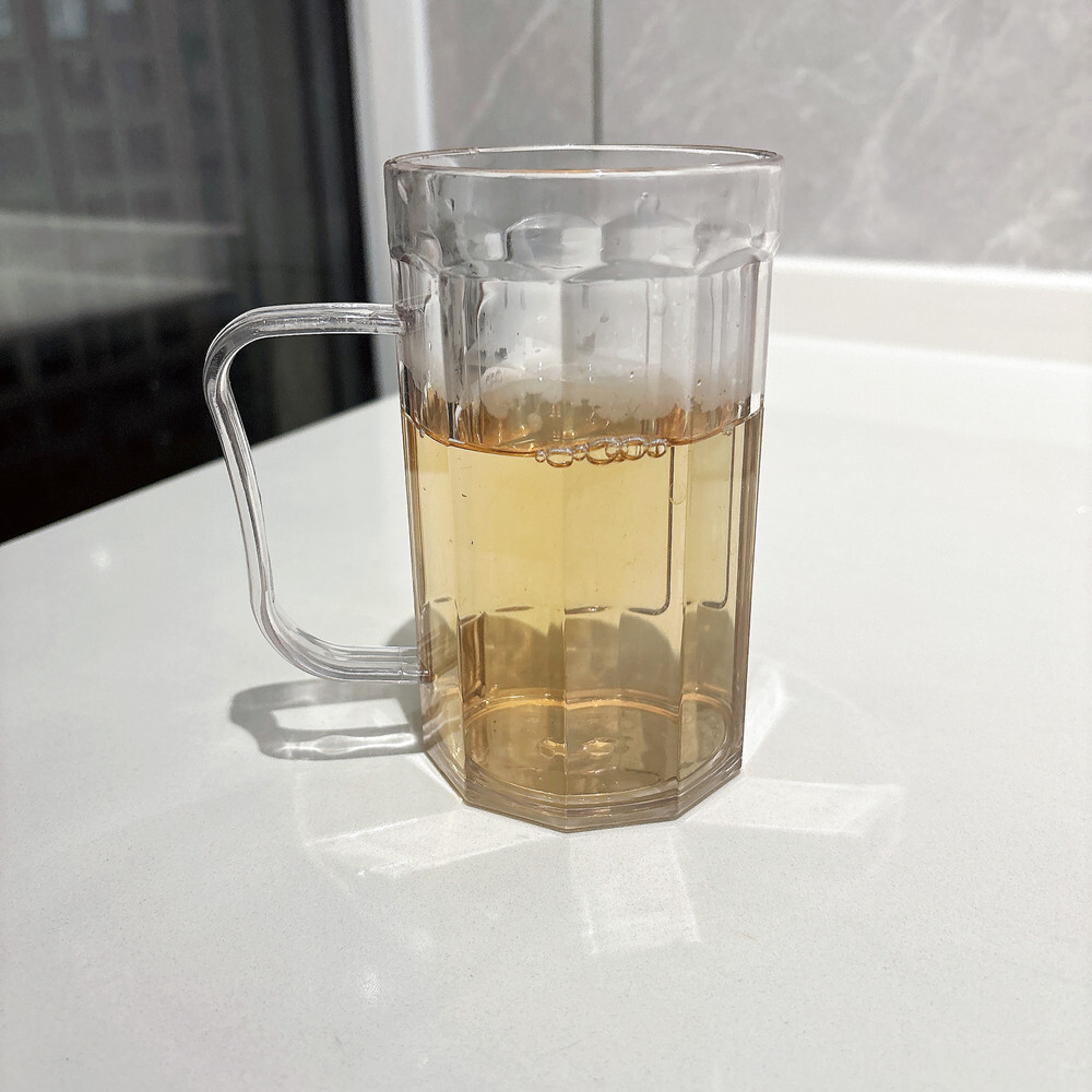 Gelas Mewah Anti Pecah Gelas Tahan Benturan Gelas Ukuran Besar Dengan Pegangan Gelas Minum Plastik