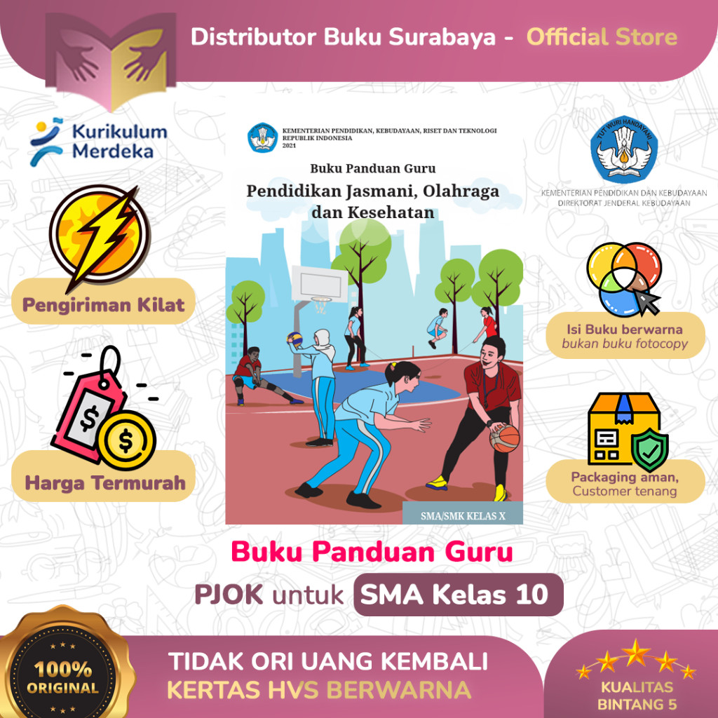 Buku Guru PJOK Olahraga Kelas 10 SMA Kurikulum Merdeka