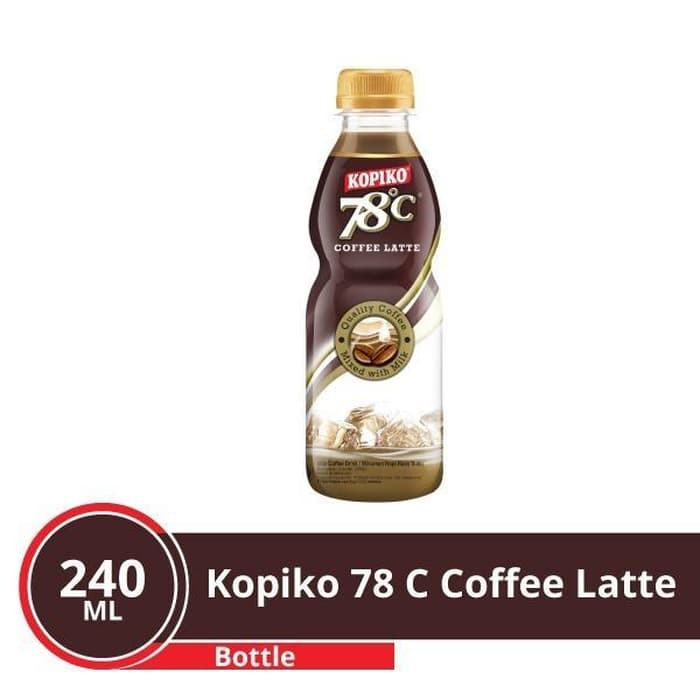 Kopiko 78 Coffe Latte 240mL 1 Dus Isi 12 Botol