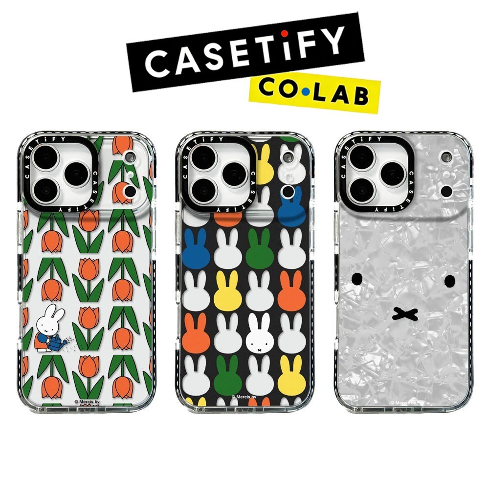 Original CASETiFY Orange Tulip Rabbit Phone Case for IPhone 17 Pro Max 17Air 16 15 14 13 12 11 Pro M