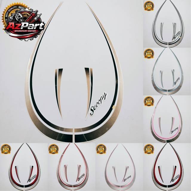 striping honda scoopy karbu 2010 2011 2012 standar