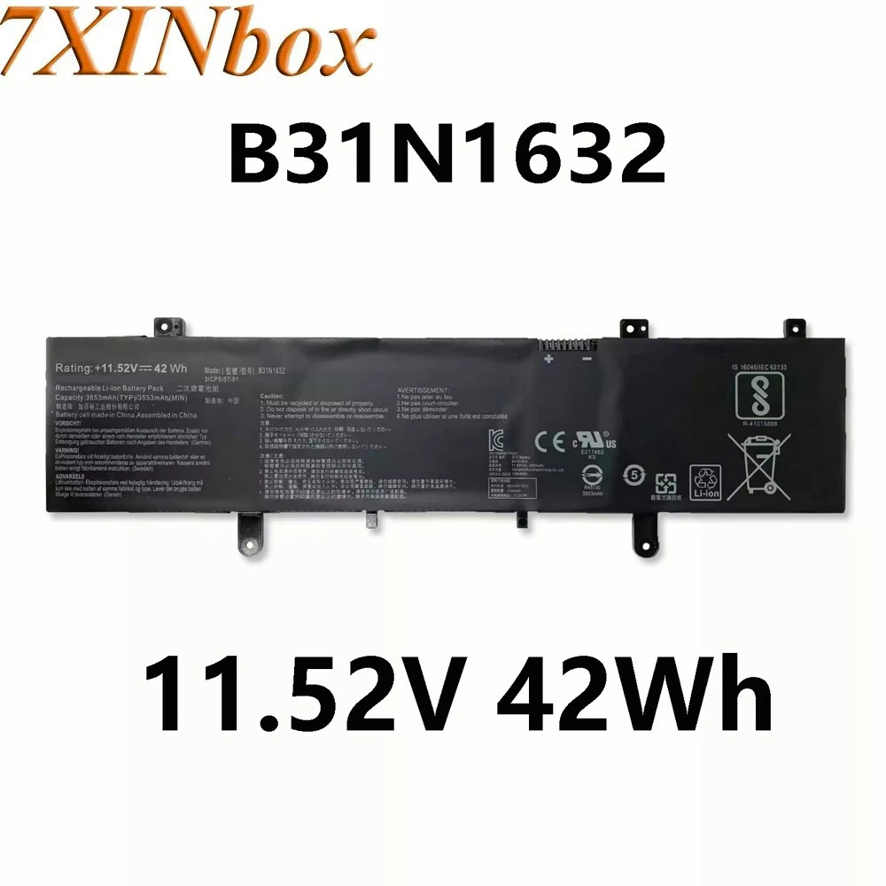 7XINbox B31N1632 3ICP5/57/81 Original 11.55V 3727mAh 42Wh Laptop Battery For ASUS Vivobook 14 X405 X