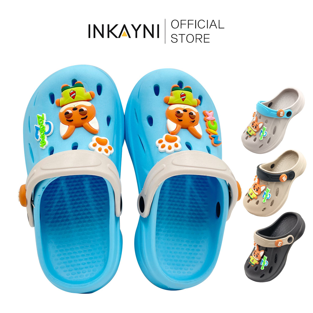 INKAYNI Zootopia Sendal Baim Sendal Selop sandal anak laki laki Size 18-29 sandal full karet Anti Sl