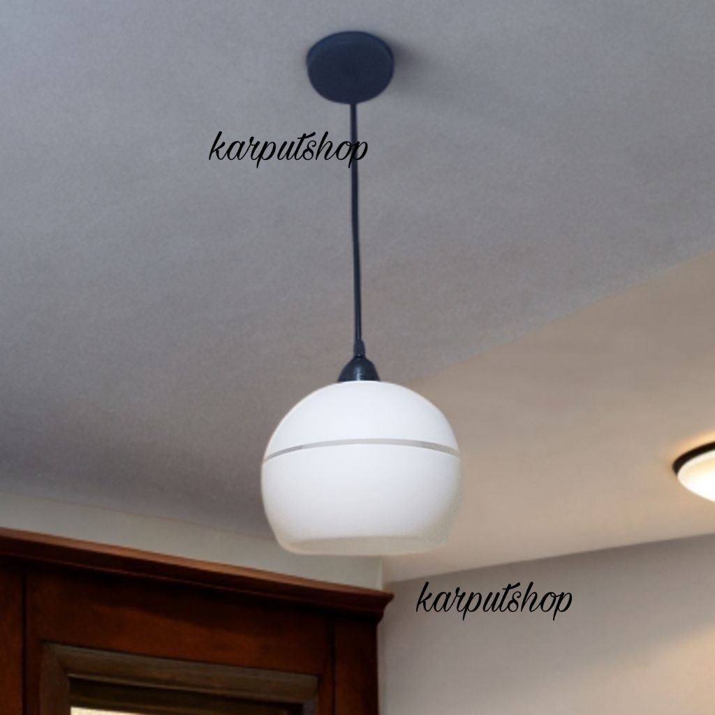 TERLARISLampu Gantung 1 Cabang Bulat Lampu Hias Minimalis Teras