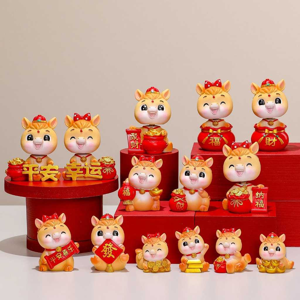 [ORGM] 2026 KUDA | Pajangan Imlek Dekorasi Imlek Pajangan Rezeki 2026 Kuda Pajangan Meja Pajangan Mo