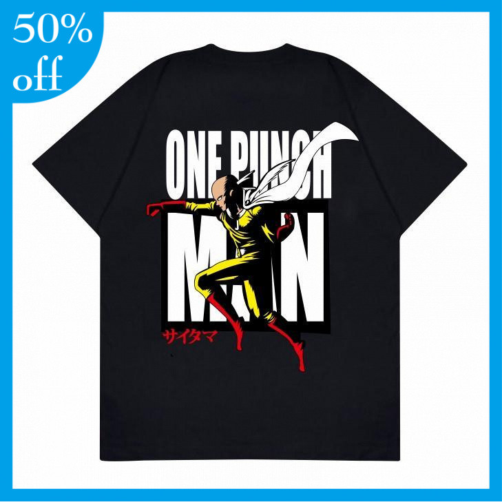 GILAN Baju Kaos T shirt Distro Unisex Gambar Manga Jepang Motif Anime Saitama ONE PUNCH MAN