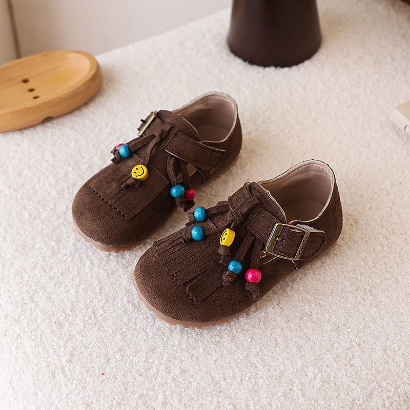 bayi dan anak perempuan lembut berbahan bergaya retro sepatu kulit Birkenstock