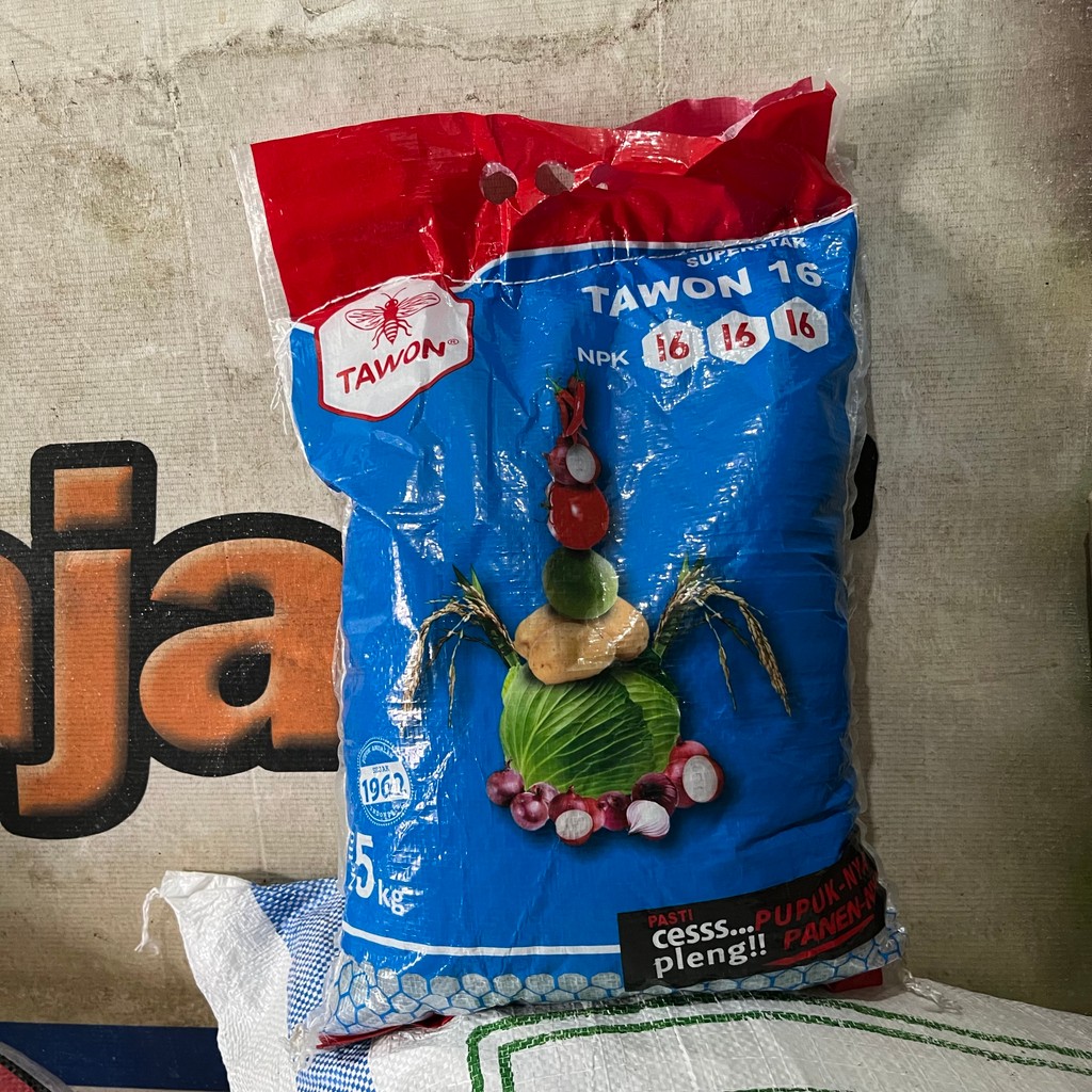 PUPUK MUTIARA NPK 16 16 16 + ZINK TAWON 5 KG