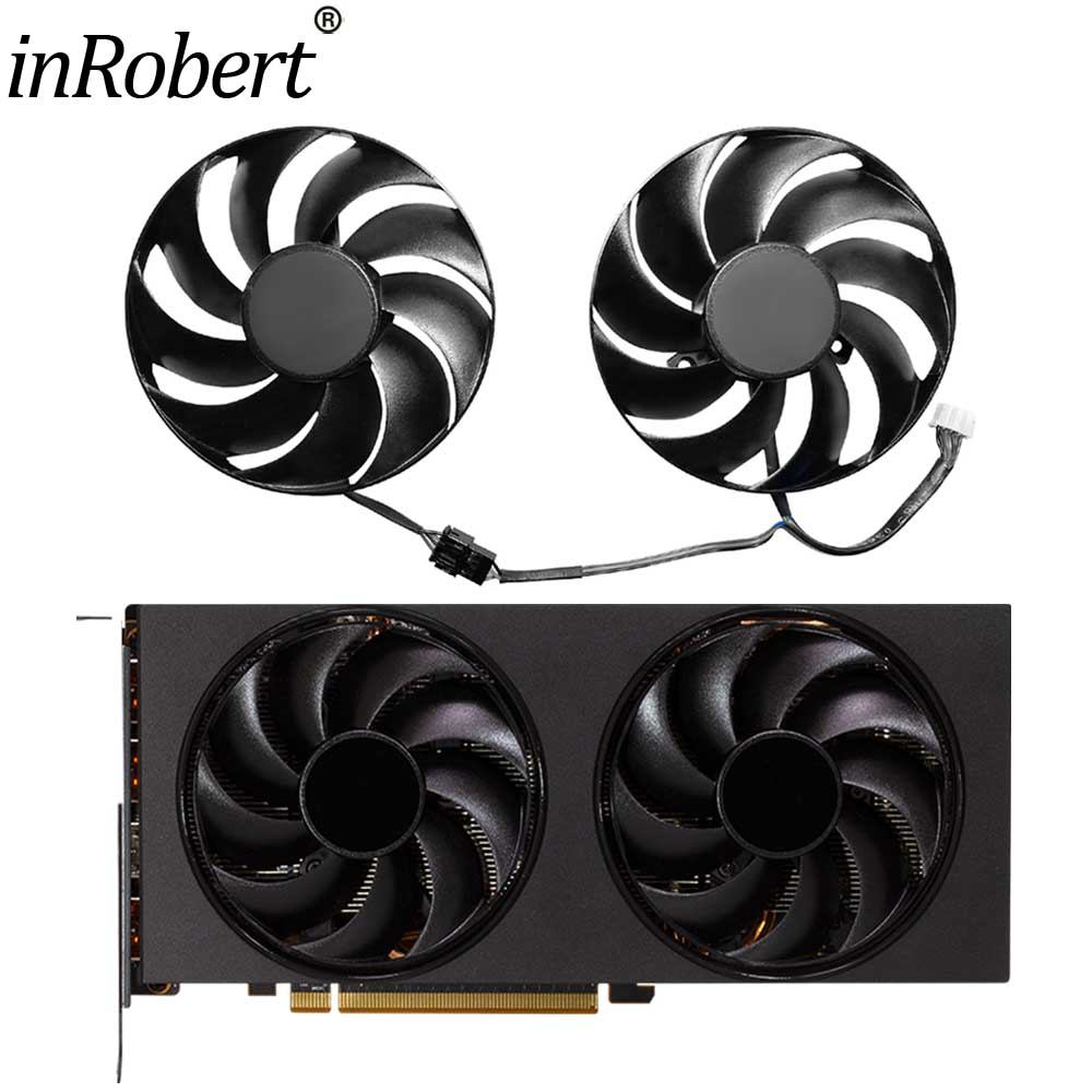 Video Card Fan Replacement for Powercolor 87mm RX 6750 XT GDDR6 T129215BU RX6750XT Replacement Graph