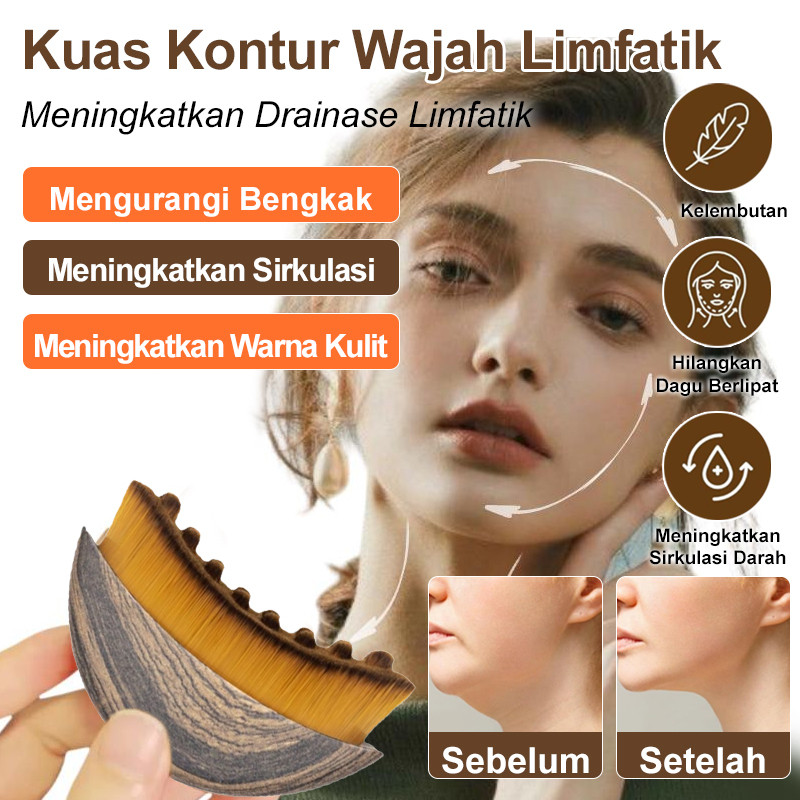 Redakan Bengkak Wajah  Sikat Pijat Limfatik Untuk Kontur Wajah Sikat Wajah / Pijat Limfatik / Alat P