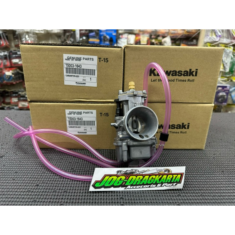KARBU KARBURATOR PWK 28 KX ORIGINAL KAWASAKI COCOK BUAT NINJA R SS RR NEW OLD FU KLX DLL UNIVERSALL 