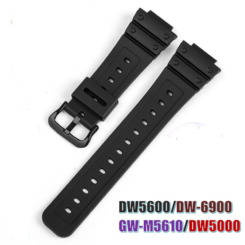 Replacement watband dw5600/dw6900 Wristband Silicone 16MM Wat Band DW-5600/GW-5000/GW-5035/DW-6900 S