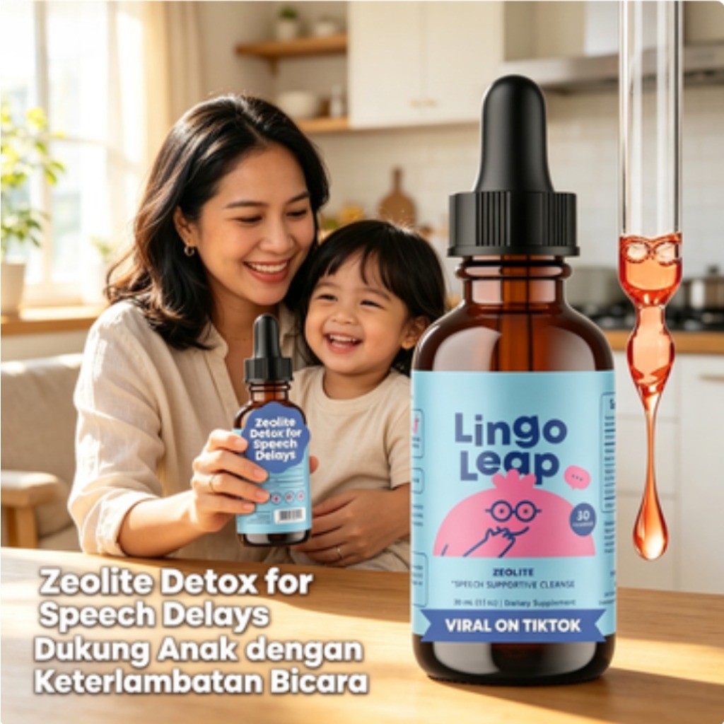 Lingo Leap Zeolite Detox Speech Delays Dukungan Bicara Anak 30ml LY41128