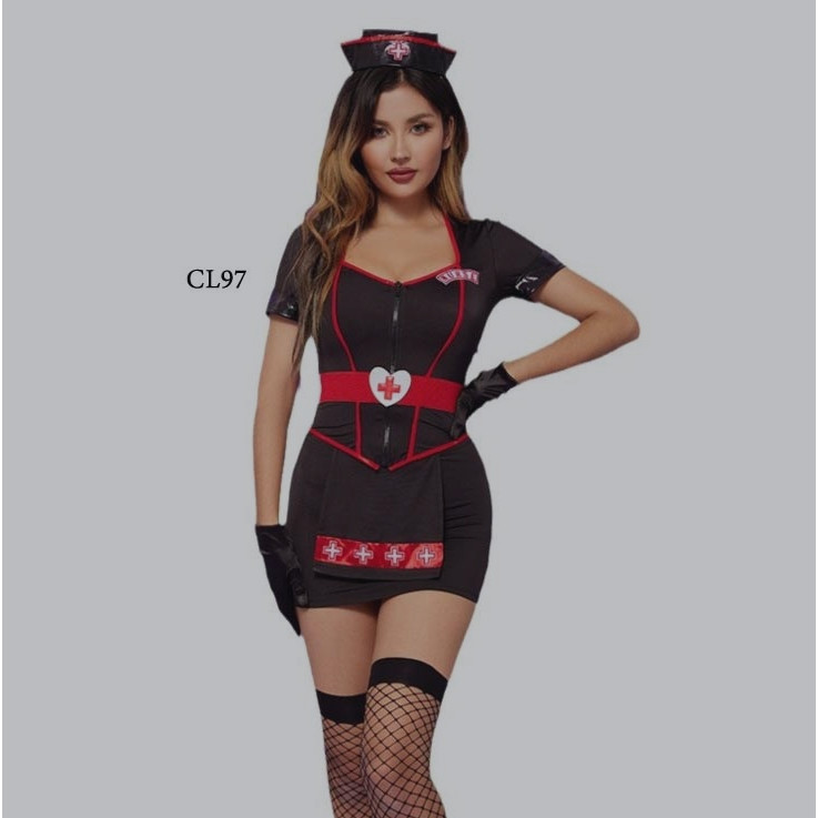 Lingerie One Set Premium Kostum Nurse Suster Wanita CL97