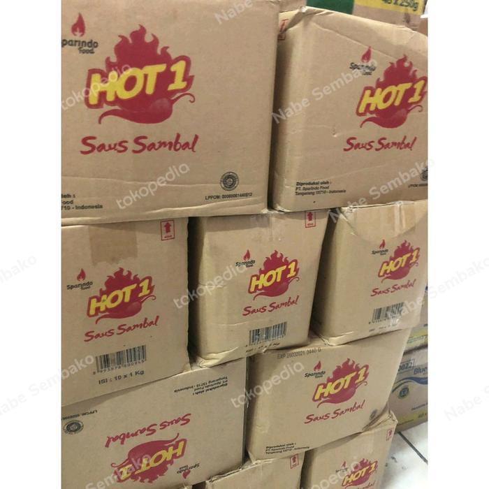 saos sambal hot1 / hot 1 / hot One 1 kg per dus isi 10 bungkus