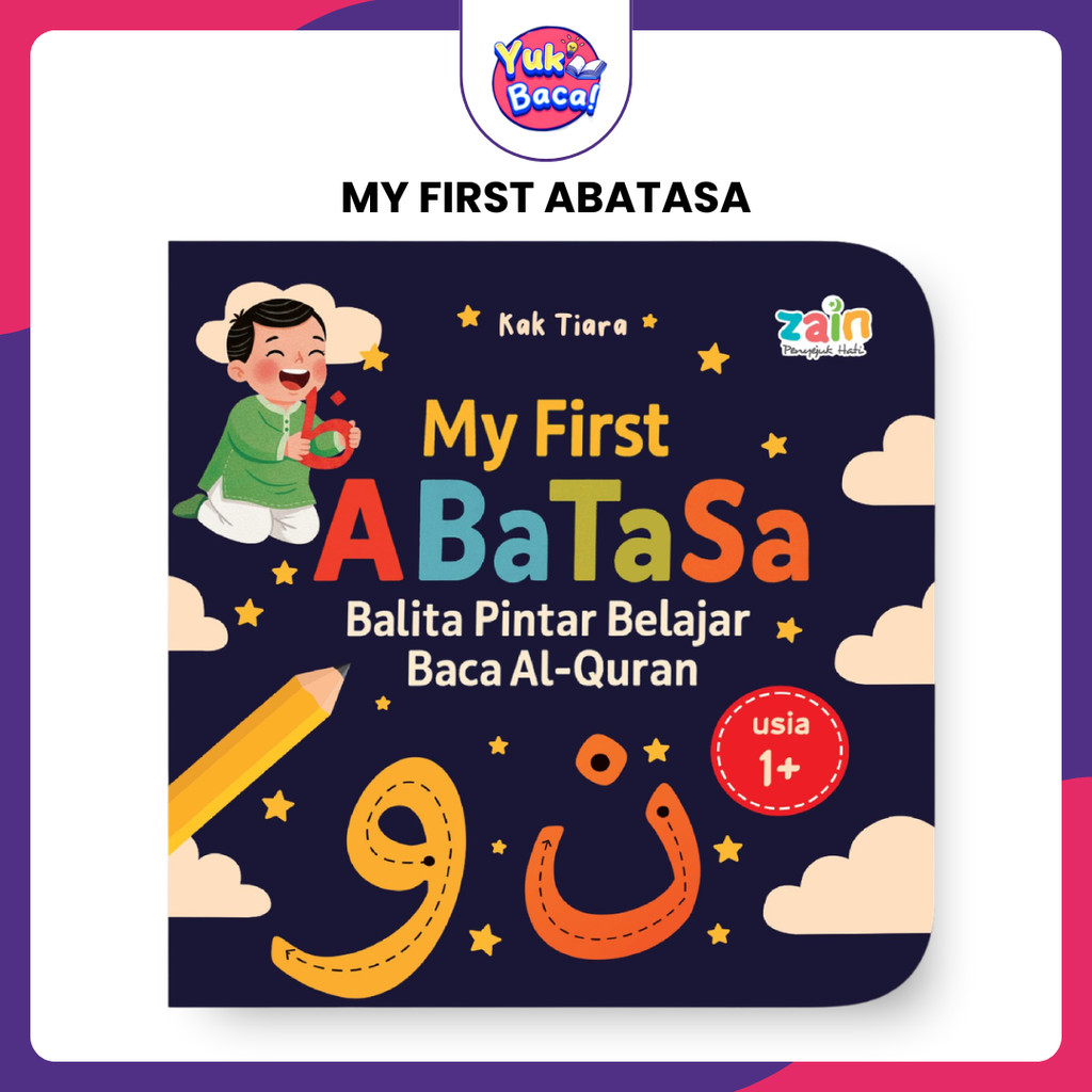 Aqwam My First Abatasa Iqro Buku Hijaiyah Pertamaku Belajar menulis huruf hijaiyah