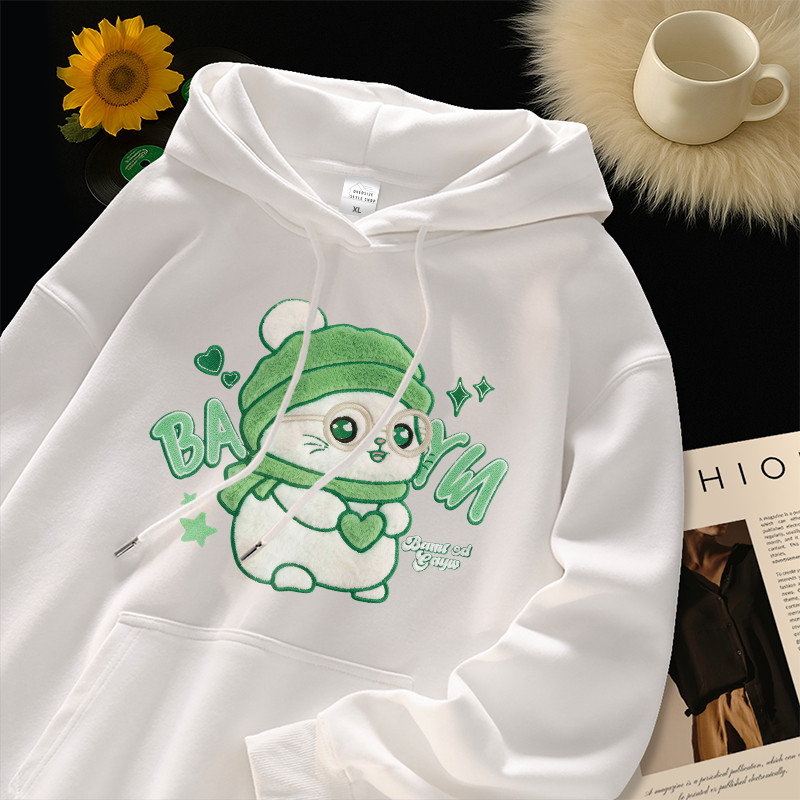 Oversize Style - Hoodie Oversize Unisex | Cute Bear Winter - Korean Style | Casual Cute Outfit | Bah