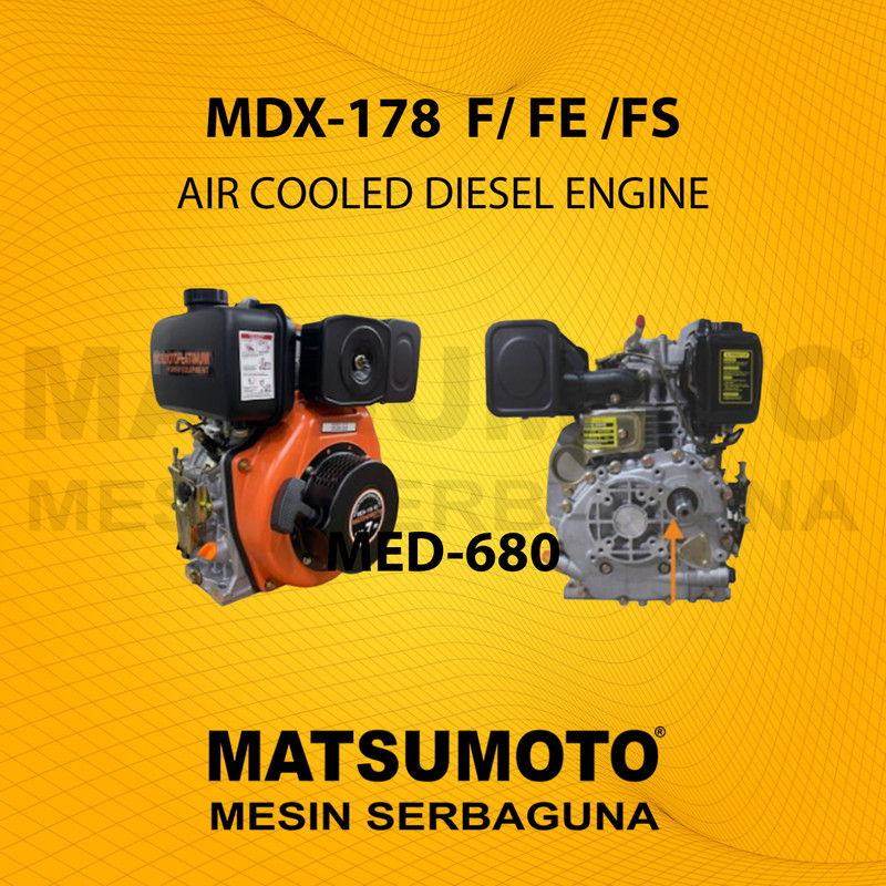 MATSUMOTO MESIN PENGGERAK AIR DIESEL MDX-178 F (GARANSI RESMI)
