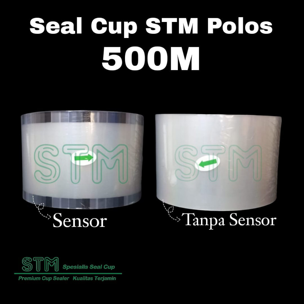 Lid Seal cup JUMBO Sealer 500meter polos cocok semua Gelas PP Cup Juga cocok utk printing/sablon lid