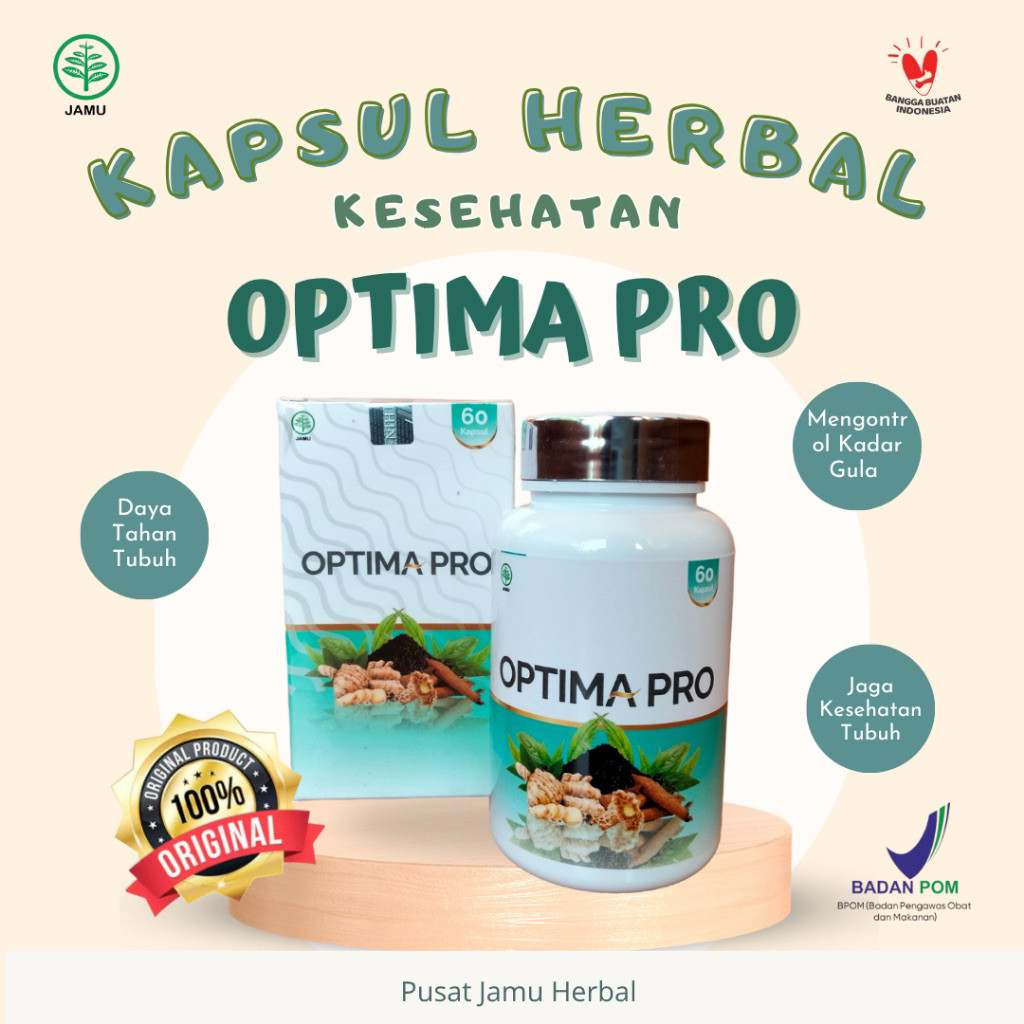 OPTIMA PRO - Kapsul Herbal Membantu Meningkatkan Daya Tahan Tubuh