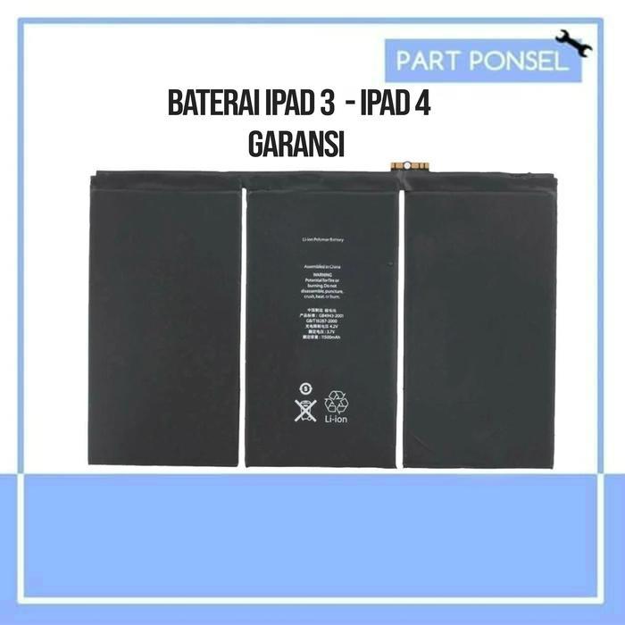 Apple batre baterai ipad 3 ipad 4 ipad mini original garansi panjang
