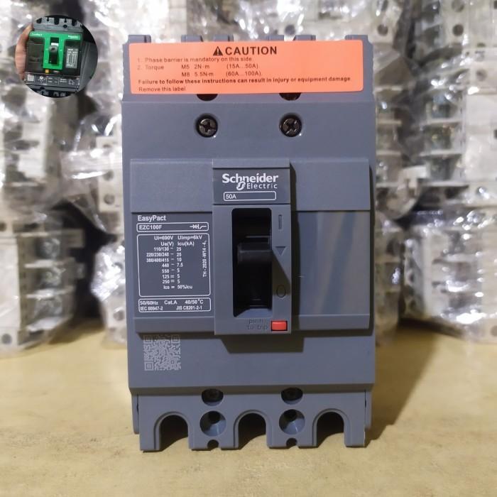 MECHALINE MCCB EZC100N 30A/40A/50A/60A/80A 3P ORIGINAL SCHNEIDER - 15A