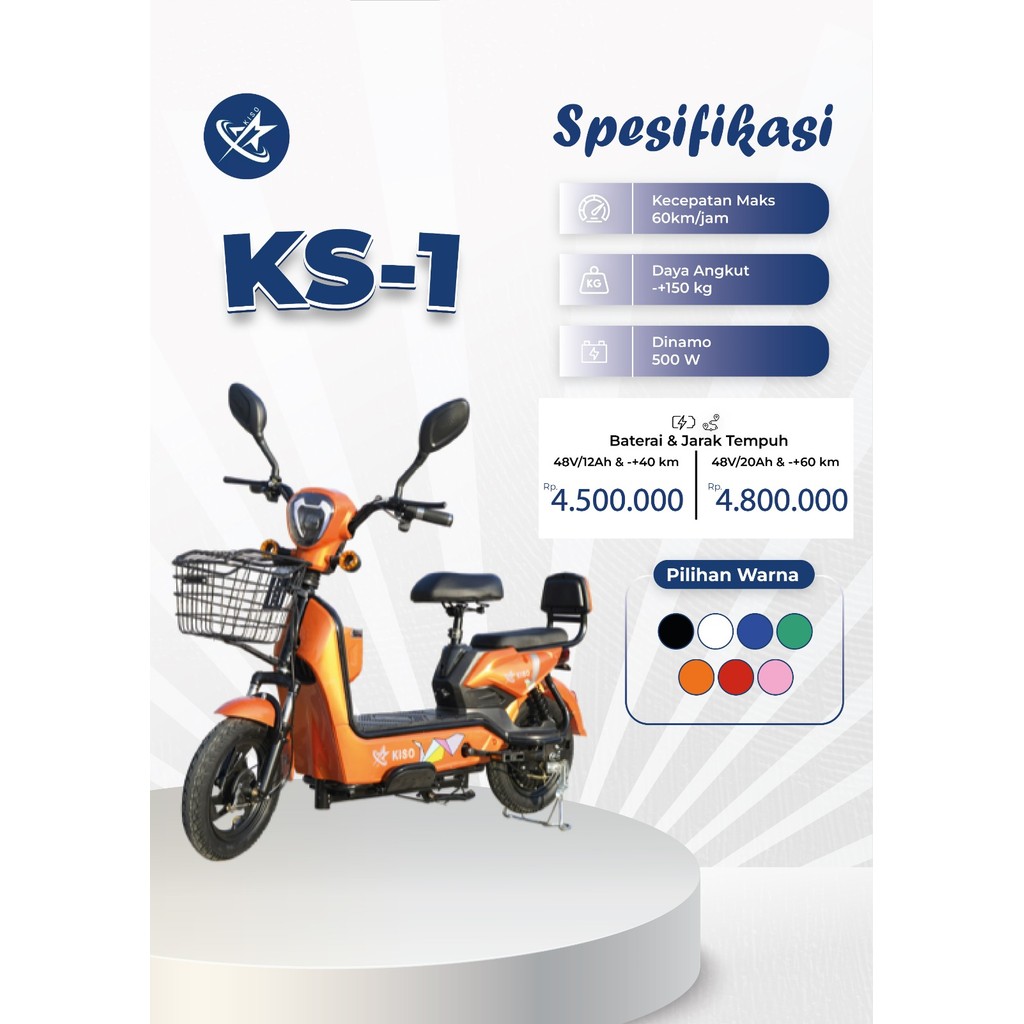 Sepeda Listrik KISO Golden Eagle KS-1 Sepeda Motor Listrik