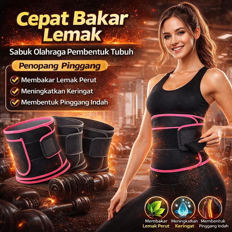 24H Pengiriman Cepat - [Bakar Lemak Cepat] Sabuk Pelangsing Perut [Bakar Kalori] / Ikat Pinggang Ker
