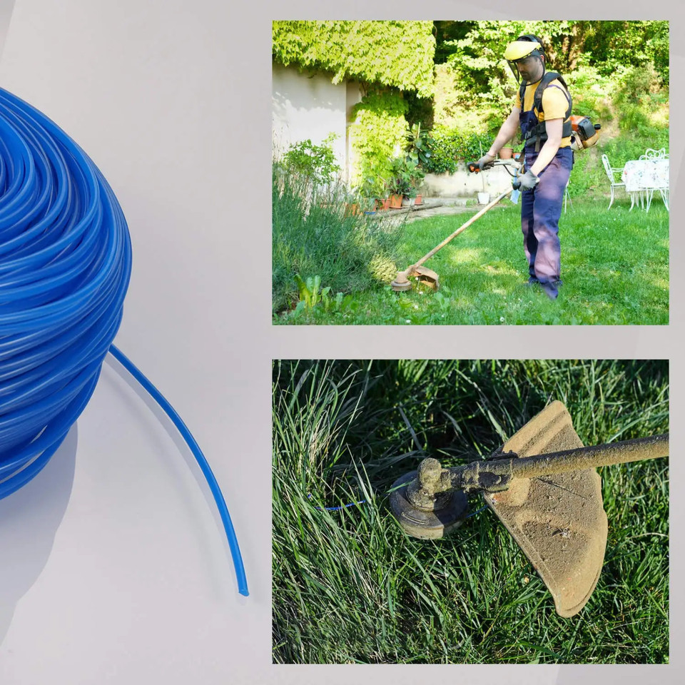 1.6/2.0/2.4/2.7/3.0/4mm x 100M Nylon Trimmer Line Brush Cutting Line Lawn Mower Brush Cutter Grass T