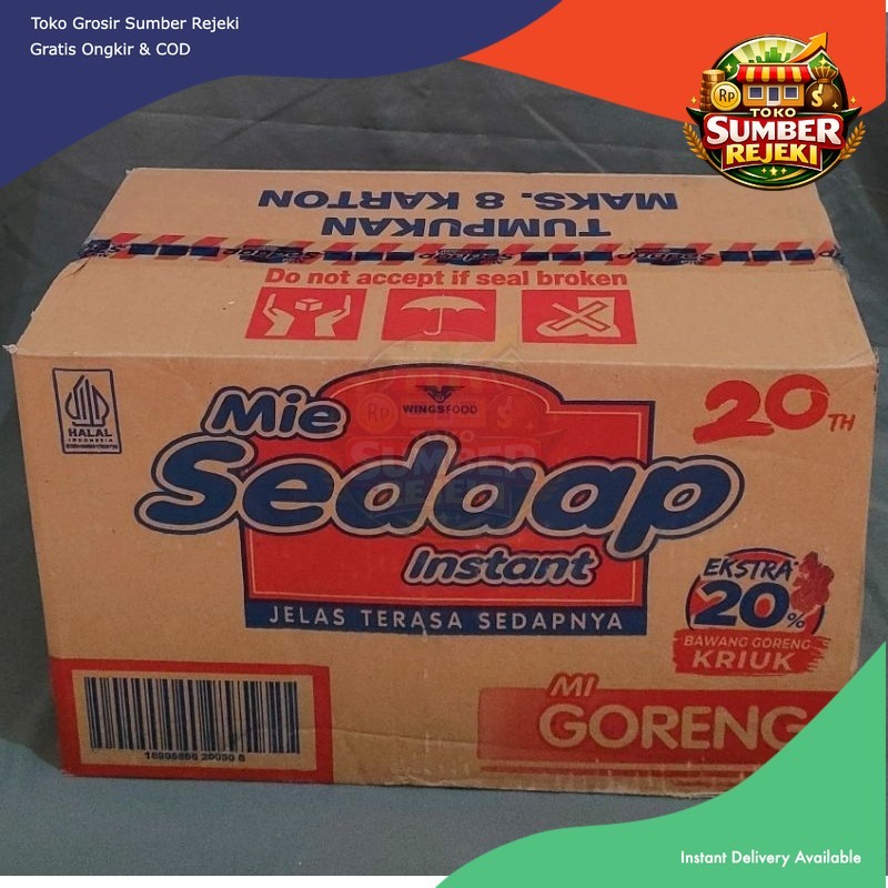 Mie SEDAAP GORENG  Mie Instant Sedap 1 DUS ISI [ 40 PCS ]