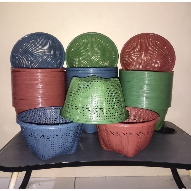 1SMG CETING NASI HAJATAN MURAH BAKUL NASI BESEK PLASTIK TEMPAT NASI WAKUL HAJATAN