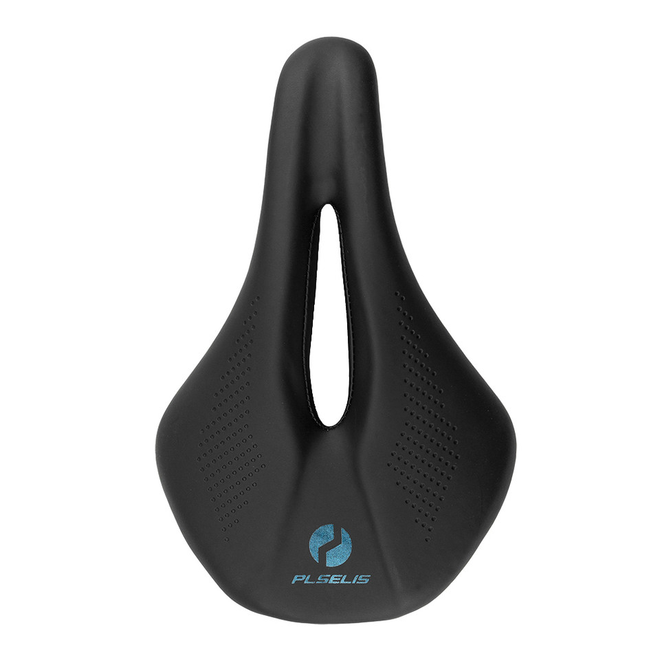 300g Premium Chromoly Steel MTB/Road Bike Saddle Black Textured PU Leather+Polyurethane Foam-ED Rail