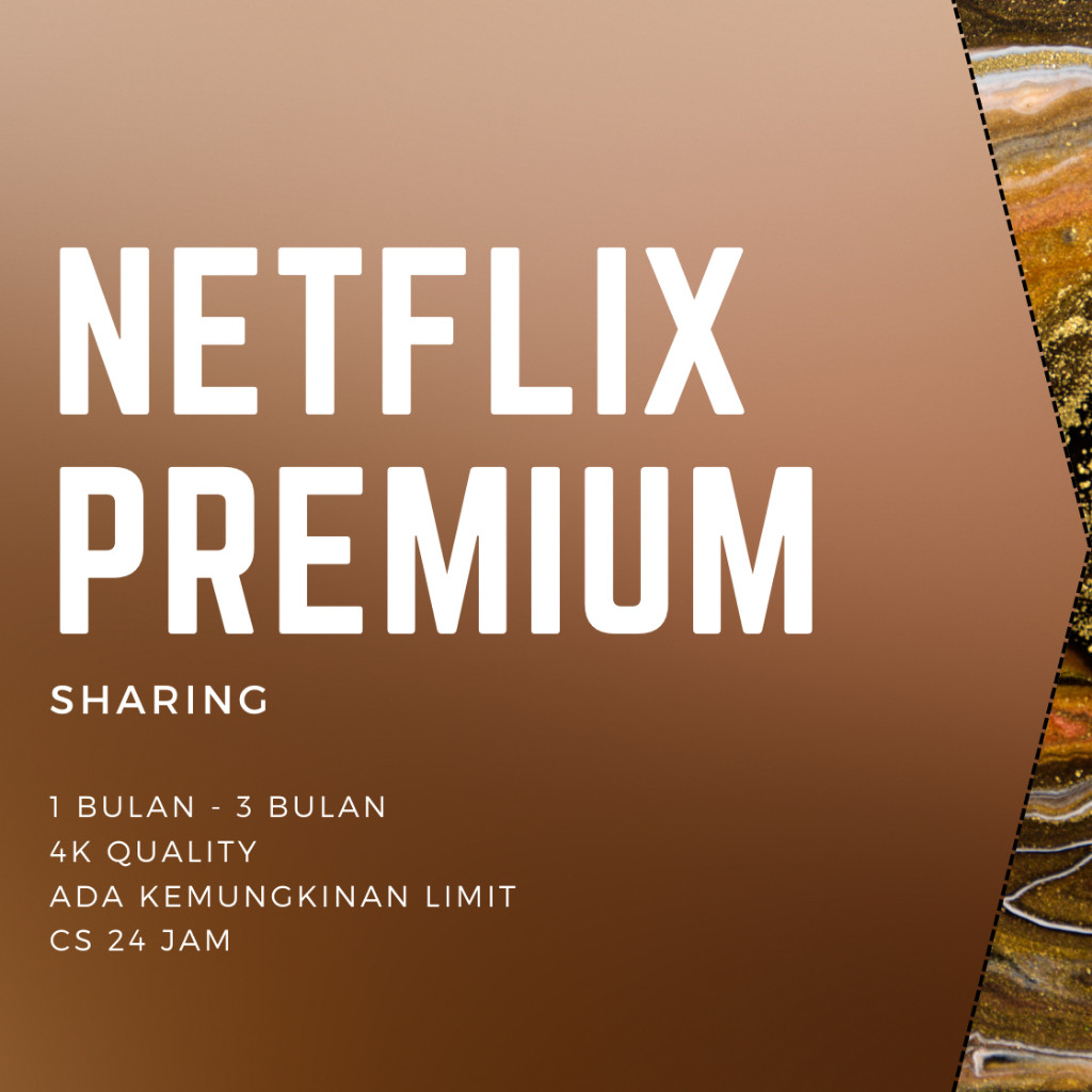 NETFLIX PREMIUM SHARING ULTRAA 4K FULL GARANSI