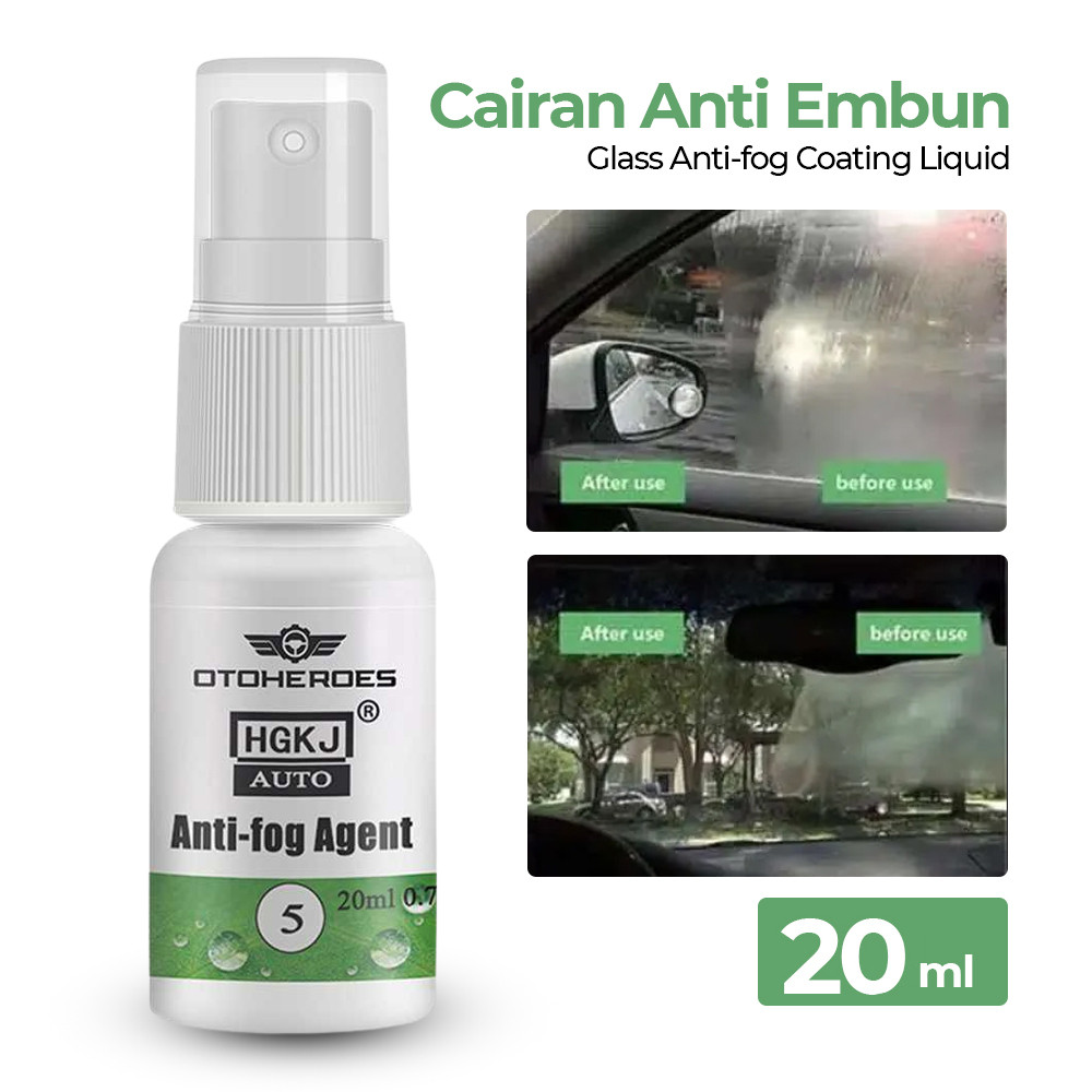 Cairan Anti Embun Kaca Mobil 20 ml – Pelapis Kaca Anti Kabut untuk Berkendara Aman