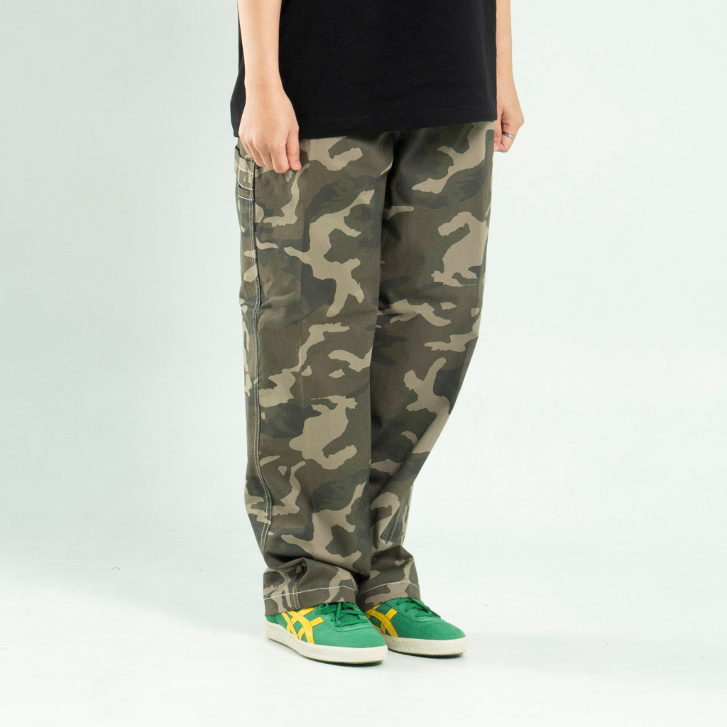 DETERMINED - Baggy Pants DELTA CAMO WT Carpenter Celana Panjang Pria