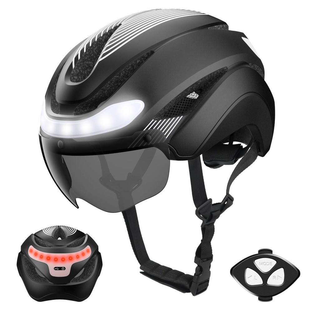 Horntour New Bicycle Helmet Road cycling bicycle helmet with led Men and Women Outdoor Sports Integr