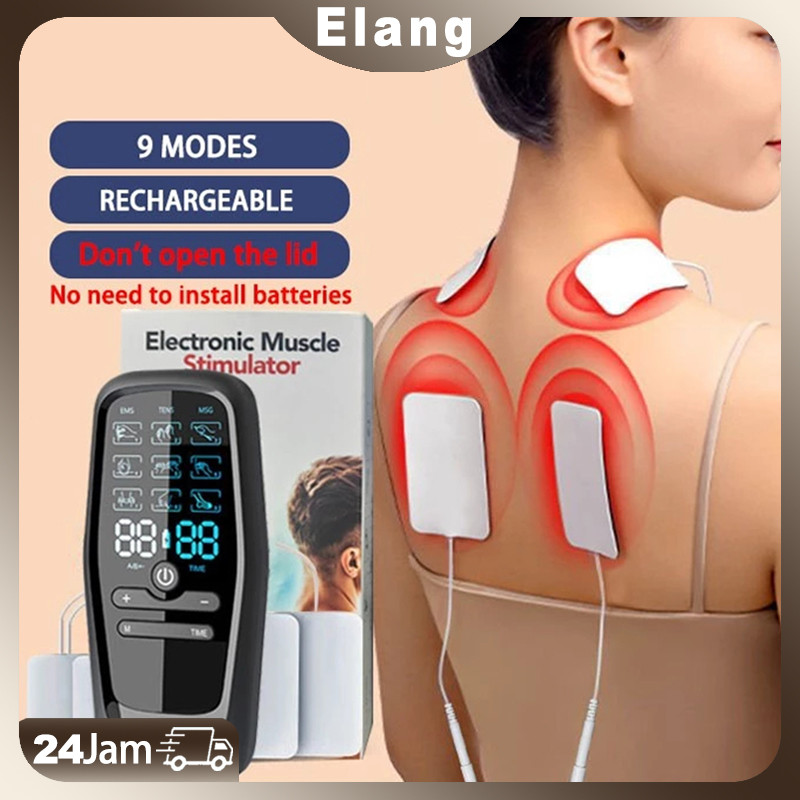 Otot Dengan Gel Pad Pengisian Tens Alat Pijat Elektrik EMS /Alat Terapi Stroke Stimulasi