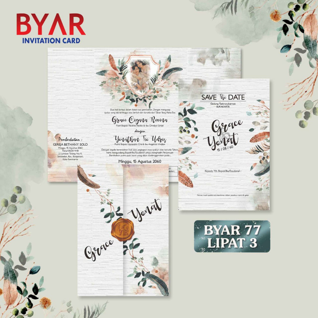 Blangko Undangan  Byar 77  (Blangko Center)