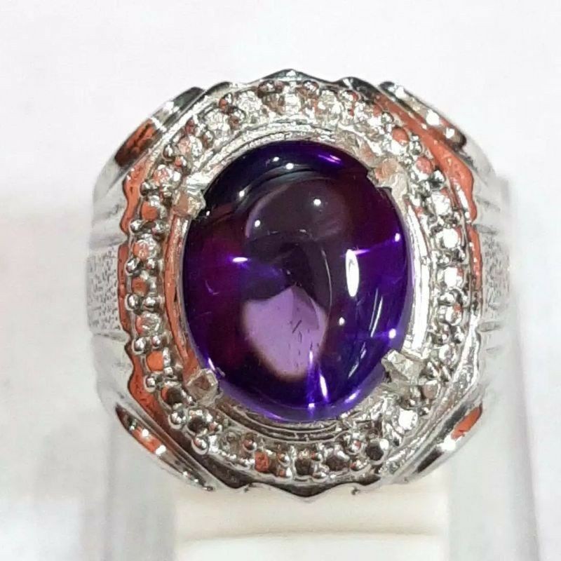 CINCIN BATU PERMATA KECUBUNG UNGU