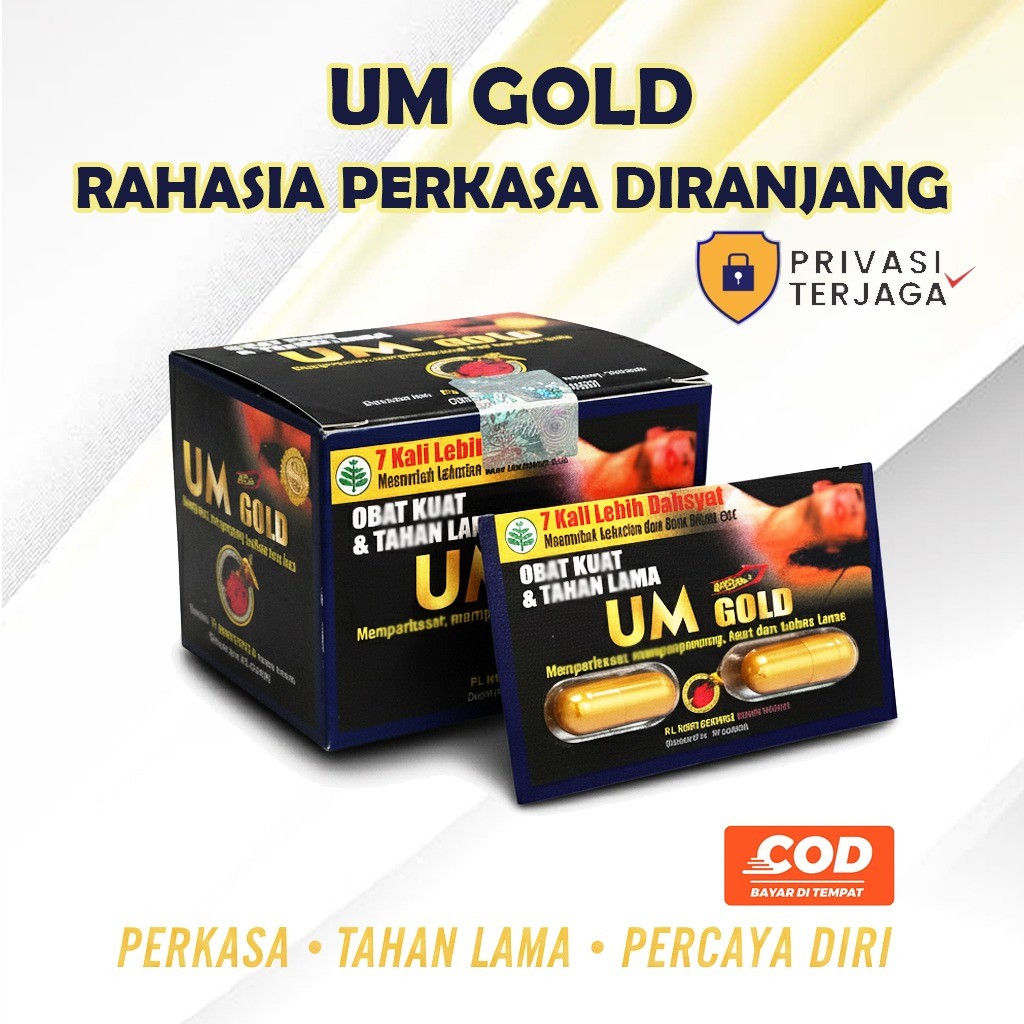 UM Gold Blister Kapsul Original Urat Madu 100% Premium